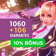 Free Fire 1060 Diamantes + 10% Bônus