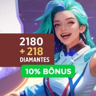 Free Fire 2180 Diamantes + 10% Bônus