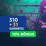 Free Fire 310 Diamantes + 10% Bônus