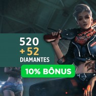 Free Fire 520 Diamantes + 10% Bônus