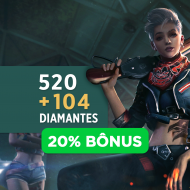 Free Fire 520 Diamantes + 10% Bônus