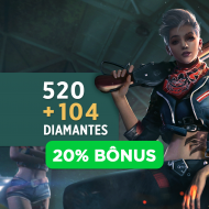 Free Fire - 5.600 Diamantes + 10% de Bônus