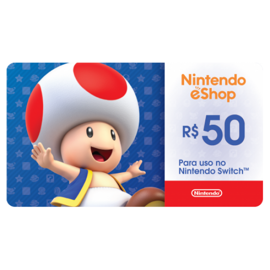 Nintendo - Gift Card Digital 50 Reais