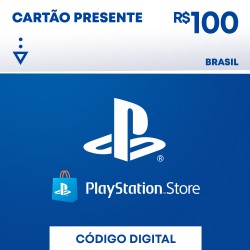 Cartão Presente Playstation Store - R$ 100,00 Reais