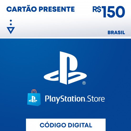 Cartão Presente Playstation Store - R$ 150,00 Reais