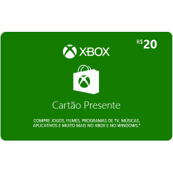 Cartão Presente do Xbox - R$ 20
