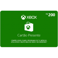 Cartão Presente do Xbox - R$ 200