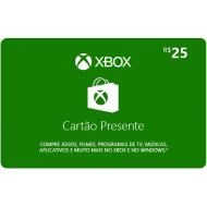 Cartão Presente do Xbox - R$ 25