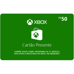 Cartão Presente do Xbox - R$ 50